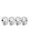 4 espreso puodelių rinkinys BIALETTI CAROUSEL Porcelianas 4x 50 ml Baltas