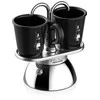 Bialetti Mini Express Induction 2TZ (100ml) + 2 Filiżanki juoda