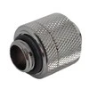 Bitspower tiesioji jungtis G1/4 colio AG į 16/10 mm – blizgiai juoda