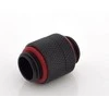 Bitspower adapteris, tiesus, G1/4 colio AG į G1/4 colio AG – pasukamas, juodos anglies spalvos