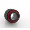 Bitspower adapteris, tiesus, G1/4 colio AG į G1/4 colio AG – pasukamas, juodos anglies spalvos