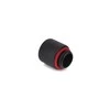 Bitspower adapteris G1/4 colio kištukas į G1/4 colio kištuką – 15 mm, juodos spalvos