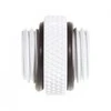 Bitspower Adapteris tiesus G1/4 col. AG į G1/4 col. AG – baltas