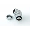 Bitspower Multi-Link Adapteris Anschluss 90 Grad G1/4 col. AG auf 12mm AD Hardtube – drehbar, sidabrinis