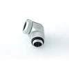 Bitspower Multi-Link Adapteris Anschluss 90 Grad G1/4 col. AG auf 12mm AD Hardtube – drehbar, sidabrinis