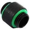 Bitspower adapteris, tiesus G1/4 colio AG į G1/4 colio AG – pasukamas, matinis juodas