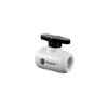 Bitspower Ball Valve 2x Female G1/4 Inch, Juodas Handle – Baltas