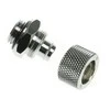 Bitspower tiesus G1/4 colio AG ant 11/8 mm kištuko kištukas – blizgus sidabras