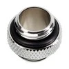 Bitspower Adapteris straight G1/4 inch female to G1/4 inch female – shiny sidabrinis