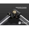 „Bitspower Multi-Link“ adapteris 90 laipsnių 12 mm AD iki 12 mm AD kietas vamzdis – suodžiai