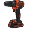 Black &amp; Decker Juodas &amp; Decker Akumuliatorinis suktuvas-gręžtuvas Juodas &amp; Decker BDCDD186K-QW; 18 V; 1x1,5 Ah akum.