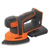 Black & Decker Juodas & Decker Akumuliatorinis trikampis šlifuoklis Juodas & Decker BDCDS18N-XJ; 18 V (be akumuliatoriaus ir pakrovėjo)