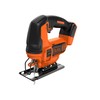 Black &amp; Decker akumuliatorinis siaurapjūklis BDCJS18N be akumuliatoriaus ir kroviklio