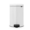 Šiukšlių dėžė su pedalu Brabantia NewIcon, 20 l, Balta