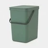 Brabantia „Sorti &amp; Go“ konteineris, 25 l, eglės žalios spalvos