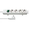 Ilgiklis BRENNENSTUHL Comfort-Line Plus, 4 lizdai, 2 m, + J plokš. kišt., 3G1,5, baltas