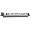 Brennenstuhl 19 "1.5", 8xCEE 7/4, 1xCEE 7/7, pet-protected connectors, 3m cable, sidabrinis / juodas 1156057018 / GT-663