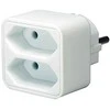 Maitinimo lizdas, 2xIEC 60906-1 lizdas, 1x CEE 7/7 jungtis Brennenstuhl balta / GT-469