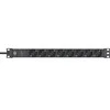 Brennenstuhl Alu-Line 19" apsaugos nuo viršįtampių maitinimo juosta - 8 krypčių, 19" maitinimo juosta, pagaminta iš aukštos kokybės aliuminio [serverio spintelei su 2m ca