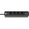 Buitinis ilgintuvas BRENNENSTUHL ECOLOR, 4 vt, 2USB, 1,4 m