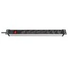 Brennenstuhl Premium-Line Technic Aliuminis, 8xCEE 7/4, 1xCEE 7/7, 19 "1U, 2m, juodas / sidabras1390007018 / GT-650