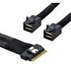 „Broadcom 05-60002-00“ 1 m SAS kabeliai [1x CBL-SFF8654 --> 2x SFF8643 MiniSASHD]