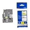 Brother | TZe-S251 Strong Adhesive Laminated Tape | Juodas on Baltas | TZe | 8 m | 2.4 cm