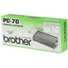 Brother PC-70 fakso reikmuo 140 puslapiai Juoda Fakso kasetė + juosta 1 vnt