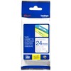 Brother TZe-253 Laminated Tape Mėlyna on Baltas, TZe, 8 m, 2.4 cm