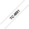 Brother P-touch TC M91; juoda/skaidrus (9 mm)