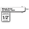 Brother | TZ-231 Laminated Tape | Juodas on Baltas | TZe | 8 m | 1.2 cm