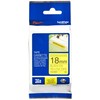 Brother | TZe-S641 Strong Adhesive Laminated Tape | Juodas on Geltona | TZe | 8 m | 1.8 cm