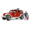BRUDER 1:16 Jeep Wrangler gaisrinės automobilis su ugniagesiu, 02528