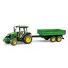 Bruder – John Deere 5115 M su apverčiama priekaba (02108)