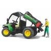 BRUDER mažas traktorius John Deere Gator XUV 855D su vairuotoju, 02490