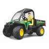BRUDER mažas traktorius John Deere Gator XUV 855D su vairuotoju, 02490