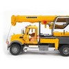 BRUDER didelis kranas su strėle MACK Granite Liebherr 02818