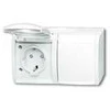 ABB BUSCH JAEGER 2084-0-0723 - CEE 7/3 - 2P+E - Baltas - IP44 - 250 V - 16 A