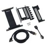 CableMod vertical graphics card holder with PCIe x16 riser cable, 1x DisplayPort, 1x HDMI – juodos spalvos