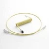Klaviatūra CableMod PRO Coiled Cable susuktas klaviatūros laidas USB-C į USB Type A, Lemon Ice – 150cm