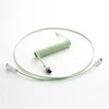 Klaviatūra CableMod PRO Coiled Cable susuktas klaviatūros laidas USB-C į USB Type A, Lime Sorbet – 150cm