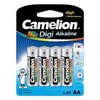 Camelion Digi AA 1.5V šarminės baterijos, 4 vnt., ilgai laikančios