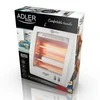 Adler | Šildytuvas | AD 7709 | Halogeninis šildytuvas | 800 W | Galios lygių skaičius 2 | Baltas