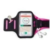 Dėklas CELLY ARMBAND UP TO 6.2" Juodas/Rožinis