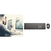 CHERRY DW 9000 SLIM klaviatūra RF belaidė + Bluetooth QWERTY Anglų (JAV) Juoda