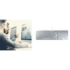 CHERRY KC 6000 SLIM Sidabrinis/CORDED Klaviatūra F/ MAC