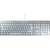 CHERRY KC 6000 SLIM Sidabrinis/CORDED Klaviatūra F/ MAC