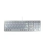 Klaviatūra CHERRY KC 6000 SLIM - PAN-NORDIC Sidabrinis Baltas