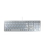 Klaviatūra CHERRY KC 6000 SLIM EU-išdėstymas, sidabrinė