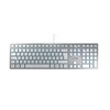 CHERRY KC 6000 SLIM klaviatūra USB QWERTZ Vokiečių Sidabras